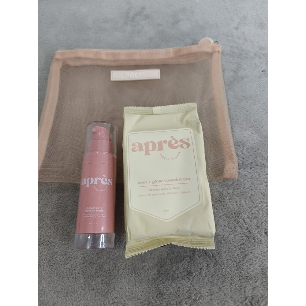 Apres Cool Glow Towelettes Balancing Serum Mist Beauty On The Glow Kit